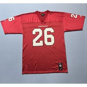 Reebok Team Apparel Jersey Men's  Arizona Cardinals #26 Beanie Wells Size Large
